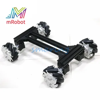 Robot Auto Șasiu cu 4 buc Motor Mecanum Roți 12V Motor cu Cuplu Ridicat pentru Arduino