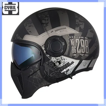 Casca motocicleta Modular Dual Viziere Dublu Obiectiv Motorcross Casca Deschisa Fata Complet Casca Motocross pentru om casco moto capacete