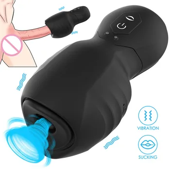 Penis Vibrator Antrenor Întârziere Spray Oral Handsfree Automat Supt Păsărică De Buzunar Cupa Vibrator Sex Masculin Masturbator Sex-Shop