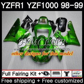 Bodys Pentru YAMAHA YZF 1000 YZF1000 YZF R1 1998 1999 Cadru 18HC.12 YZF R 1 YZF-R1 98 99 YZF-1000 Lumina portocalie YZFR1 98 99 Carenaj