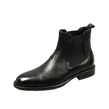 2021 stil European cizme barbati, mare sus pantofi pentru barbati, confortabil, moale suprafață de piele, talpă moale, făcut din piele de vacă,
