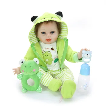 Realiste boneca renăscut baby doll soft touch reale de vinil silicon păpuși jucarii pentru copii de cadou nou-nascut bebes renăscut boneca 55cm