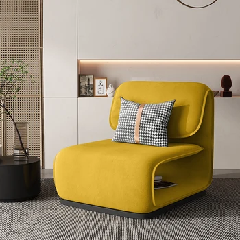 Nordic light lux leneș canapea simplu de agrement creative scaun living apartament mic singur material combinație canapea extensibilă