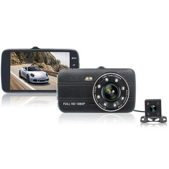 Cel mai bun 4.0 inch IPS Oglinda Auto DVR Camera Dual Lens DVR Recorder Video FHD1080P Masina Dash Cam cu ADAS Sistem de Viziune de Noapte