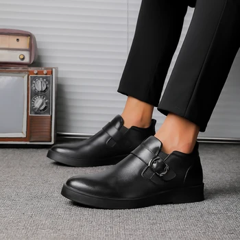 2021 Moda de Iarna Barbati Pantofi Rochie din Piele de sex Masculin Clasice Pantof Negru, Omul de Toamnă, Biroul Formale Pantofi pentru Bărbați Dimensiune 35-47