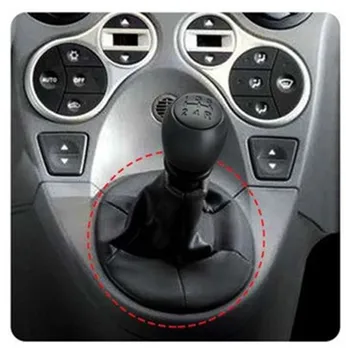 Styling auto Gear Shift Knob Gaiter de Boot de Acoperire Cadru Inel Schimbator Maneta Inel cu Capac Pentru FIAT PANDA 2003-2012 / 500 500C 2007-2013