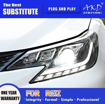 AKD Lampă de Cap pentru Toyota Mark X LED-uri Faruri 2013-2017 Faruri Judit DRL Semnalizare faza lungă Angel Eye Proiector Lentilă