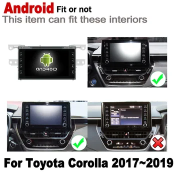 Ecran HD Stereo Android GPS Auto Navigatie Pentru Toyota Corolla 2017~2019 Multimedia 2 DIN cu DVD Player Cap de Radio Unitate de Afișare