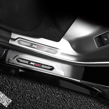 Din Oțel inoxidabil Auto Pragului de Ușă Scuff Placa de Paza Protector de Acoperire Decorare Autocolant Pentru BMW X3 G01 2018-21 Accesorii Auto, Piese