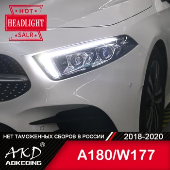 Pentru Masina Benz W177 Lampă de Cap 2018-2020 Accesorii Auto Ceata Lumini de Zi de Funcționare Lumina DRL H7 LED Bi Xenon Bec A180 A200 Faruri