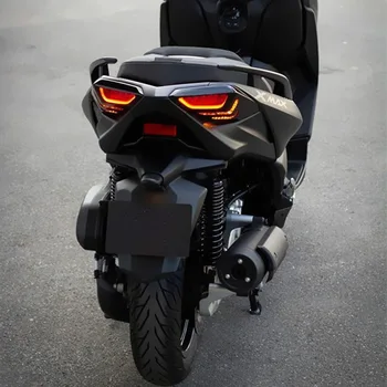 Potrivit pentru Yamaha XMAX 250/300/400, perioada 2018-2019, Fibra de Carbon Capac de Protecție din Față, din Spate, Semnalizare, Lumina Tamp