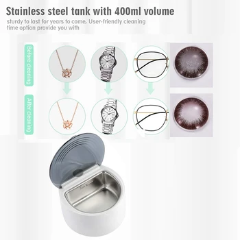 Bijuterii Ochelari de Spălare cu Ultrasunete de Curățare Mașină pentru Proteza de Fixare Lentile de Contact, mașină de Spălat Plug SUA
