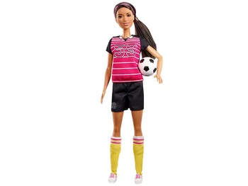 Barbie Făcut pentru a Muta Jucător de Fotbal Papusa, Brunete, cel Mai bun Cadou pentru Fete, de Crăciun, Accesorii, Skipper și Copii, Aniversari
