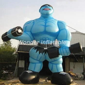 Livrare gratuita vânzare fierbinte 20ft inflatabel musculare om gigant model de aer pentru a afișa