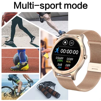 GEJIAN Ceas Inteligent Femei Fitness tracker IP68 rezistent la apa Heart Rate Monitor de Sport Doamnelor Ceas Inteligent Bărbați Pentru Android IOS Cadou