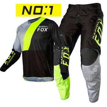 NOI 2021 rapid FOX 180/360 Motocross Jersey și Pantaloni MX Gear Set Combo mtb ATV-uri Off Road de curse de motociclete costum de enduro