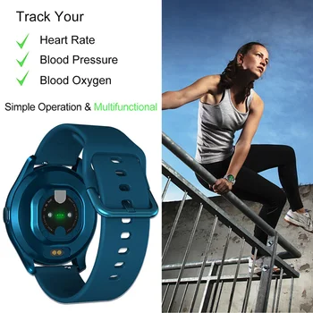 CHYCET NOI 2021 Complet Tactil Inteligent Ceas Temperatura Corpului Smartwatch Masculin Feminin de Muzică de Control Rata de Inima Brățară de Fitness