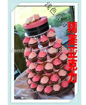 6 nivel de coreeană acrilice tort de fructe de Disc după-amiază inima placa creatoare de moda de ziua nuntii acrilice cupcake standdecoration