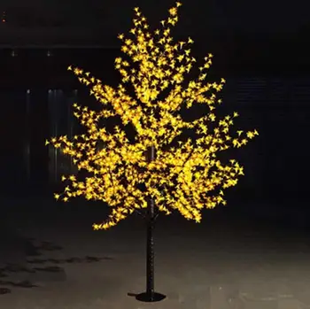 2M 6.5 ft Înălțime CONDUS Artificiale Copac Floare de Cires, Lumina Lumina de Crăciun 1152pcs Becuri cu LED-uri 110/220VAC Impermeabil zână grădină Ch