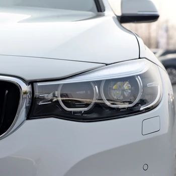 Pentru-BMW Seria 3 GT F34 LCI 2016-2020 Faruri Masina de protecție a Lentilelor Farurilor Abajur Transparent Coajă de Sticlă