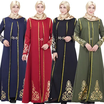 Abayas pentru femei rochie musulman dubai caftan plus dimensiune frige rochie cu două setsis haine islamice caftan arabi rochii