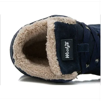 Matlasat Cizme Barbati Iarna Mare Sus Pantofi pentru Bărbați Încălțăminte de Blană Cald Zăpadă Cizme Glezna Cizme Cizme de Iarna pentru Barbati de Pluș Iarna Adidași