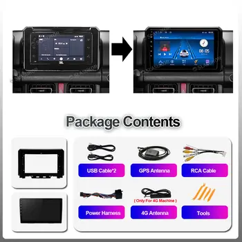Android 10 Pentru Suzuki Jimny JB64 2018 2019 2020 6G + 128G RDS Carplay Video Auto Jucător de Radio-Navigație GPS-ul Nu 2din 2 din DVD