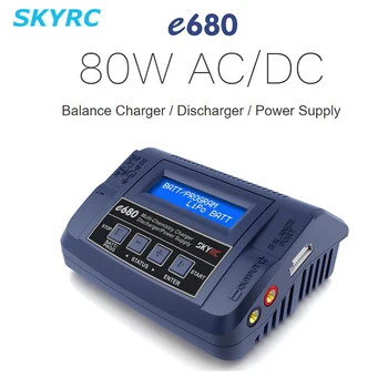 SKYRC e680 80W AC/DC Echilibru Încărcător Descărcător de 13.8 V AC/DC sursa de Alimentare pentru LiPo, Li-ion de Viață NiCd NiMH PB LiHV / DJI Mavic