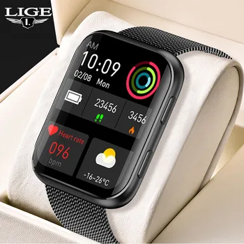 LIGE Noua Moda Ceas Inteligent Oameni Complet Tactil Sport Fitness Tracker Inteligent Ceas Barbati Bratara Smartwatch Femei Pentru Android IOS