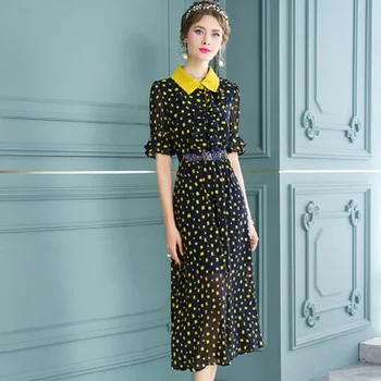 Print Floral-linie doamna Șifon dress 2021 tânără dulce rochie de vara pentru femei vârsta de reducere Simplitate de moda frumusete dantelă fusta