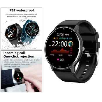 Femeile Smartwatch timp Real Vremea Monitor de Ritm Cardiac IP67 Bărbați Femei Ceasuri Fitness Tracker